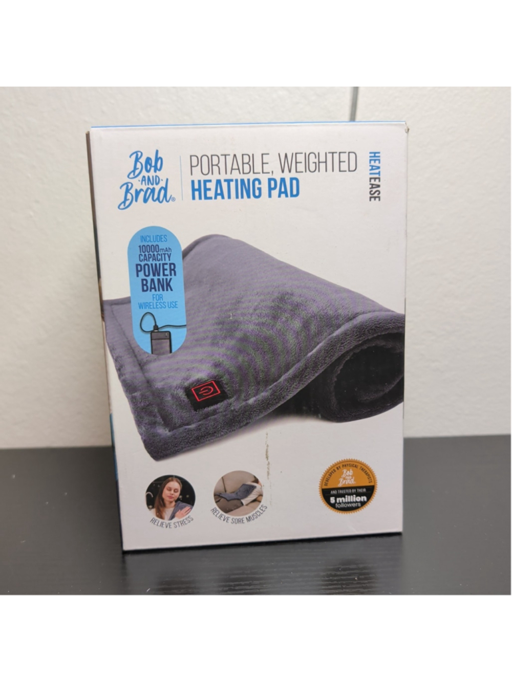 BOB AND BRAD Portable Weighted Heating Pad Heateasy , New